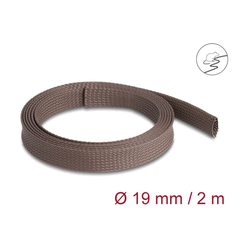 Delock Manguito trenzado resistente a los roedores extensible 2 m x 19 mm
