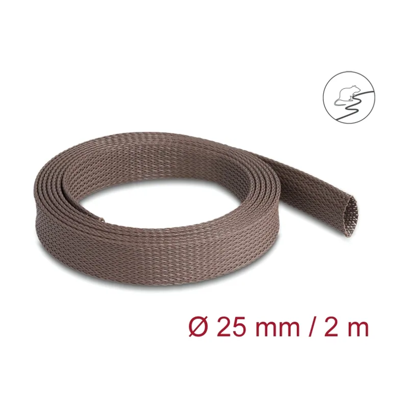 Delock Manguito trenzado resistente a los roedores extensible 2 m x 25 mm