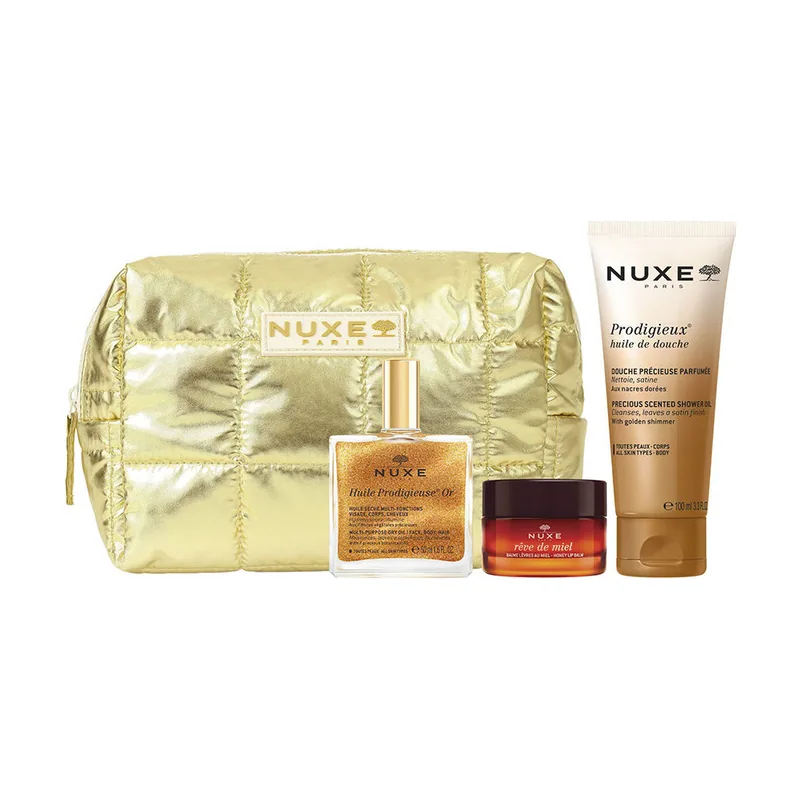 Nuxe Huile PRODIGIEUSE® OR Glow Infinito Estuche 4 pz
