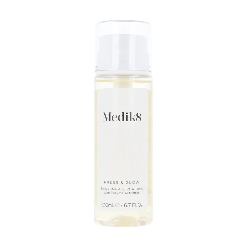 Medik8 PRESS & GLOW tónico exfoliante diario PHA con activador enzimático 200 ml