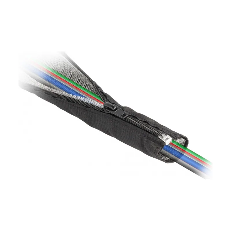 Delock Funda trenzada de protección EMI con cremallera resistente al calor 1 m x 16 mm