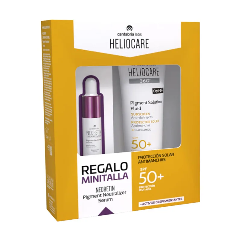 Cantabria Labs Heliocare 360° Solución Pigmentaria Fluida SPF50+ Estuche 2 pz