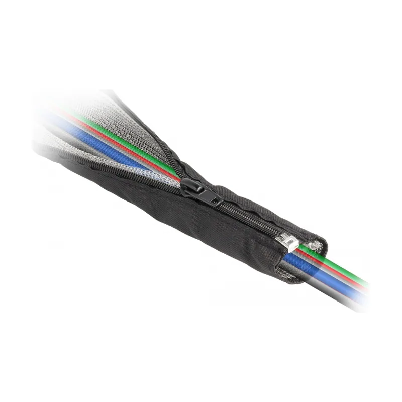 Delock Funda trenzada de protección EMI con cremallera resistente al calor 1 m x 25 mm