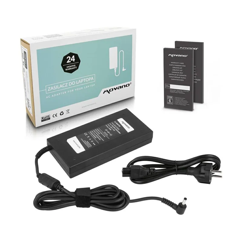 Movano Cargador compatible para portátil msi 200w 20v 10a 4.5x3.0 mm