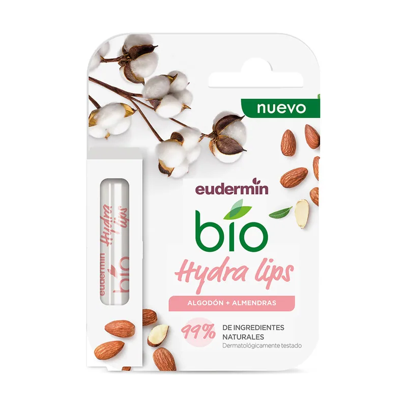 Eudermin Protector labial bio hidratante algodón + almendras e 4,8 gr