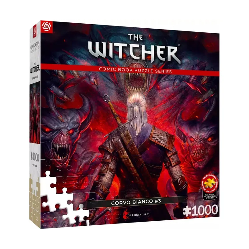 Cenega Good loot comic book puzzle the witcher wiedźmin corvo bianco
