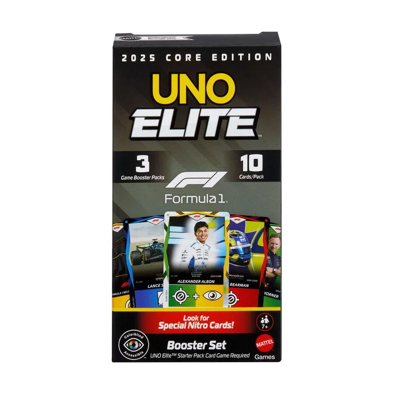 Mattel Games UNO Elite Formula 1 2025