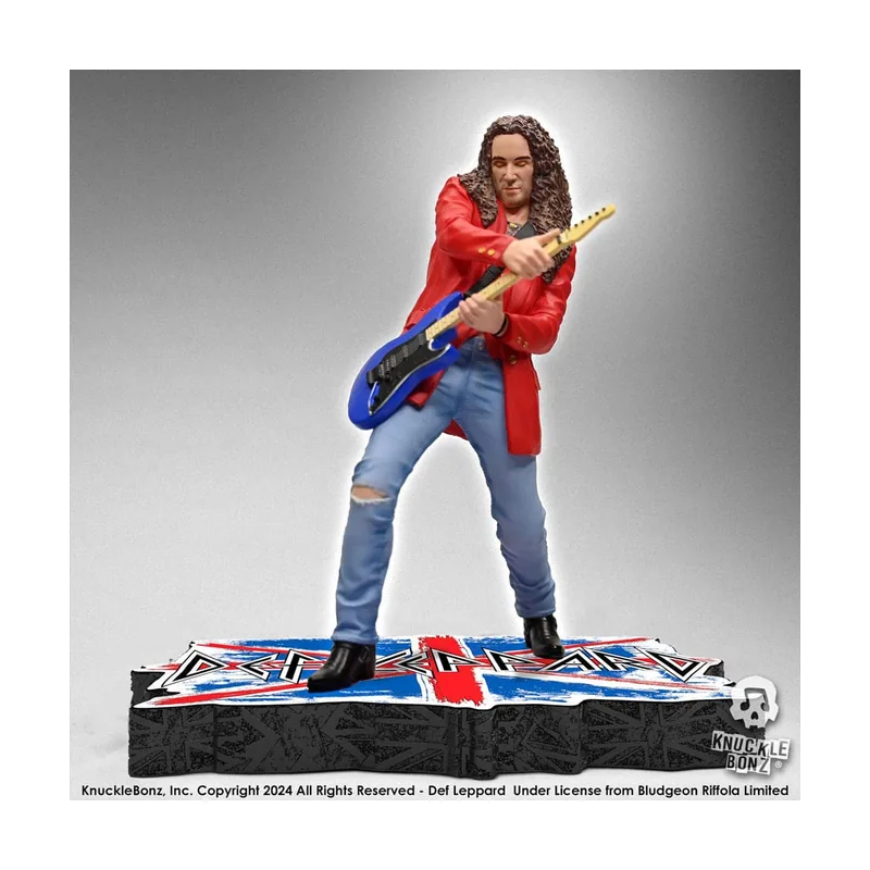 Knucklebonz Def leppard estatua rock iconz vivian campbell 24 cm