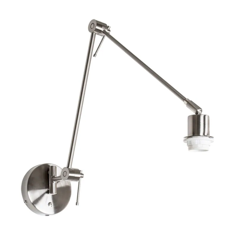 Lumit Aplique haia brazo articulado sin pantalla 1xe27 l.13xan.94xal.reg.cm niquel