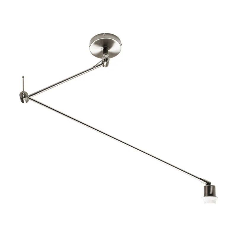 Lumit techo haia brazo articulado sin pantalla 1xe27 l.13xan.90xal.reg.cm niquel