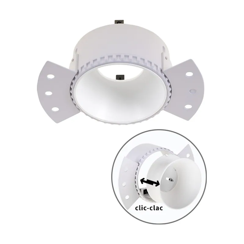 Lumit Aro para downlight empotrable hator redondo para yeso laminado l.14xan.8,4xal.5,2cm