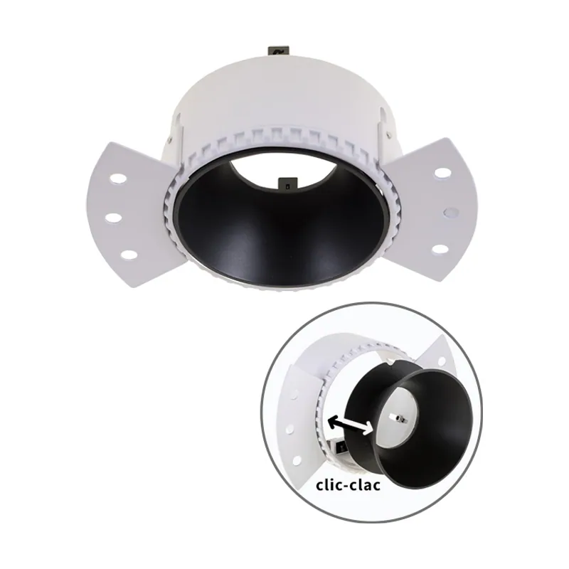 Lumit Aro para downlight empotrable hator redondo para yeso laminado l.14xan.8,4xal.5,2cm