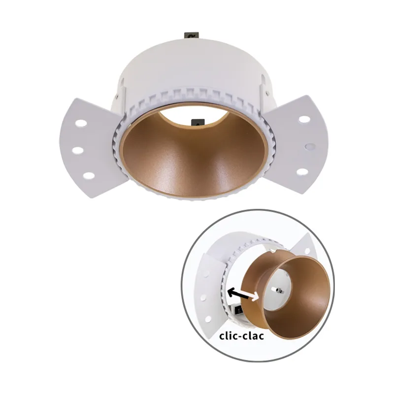 Lumit Aro para downlight empotrable hator redondo para yeso laminado l.14xan.8,4xal.5,2cm