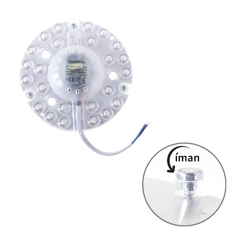 Techtouch Módulo led surf redondo 12w d.12,5cm 3000k