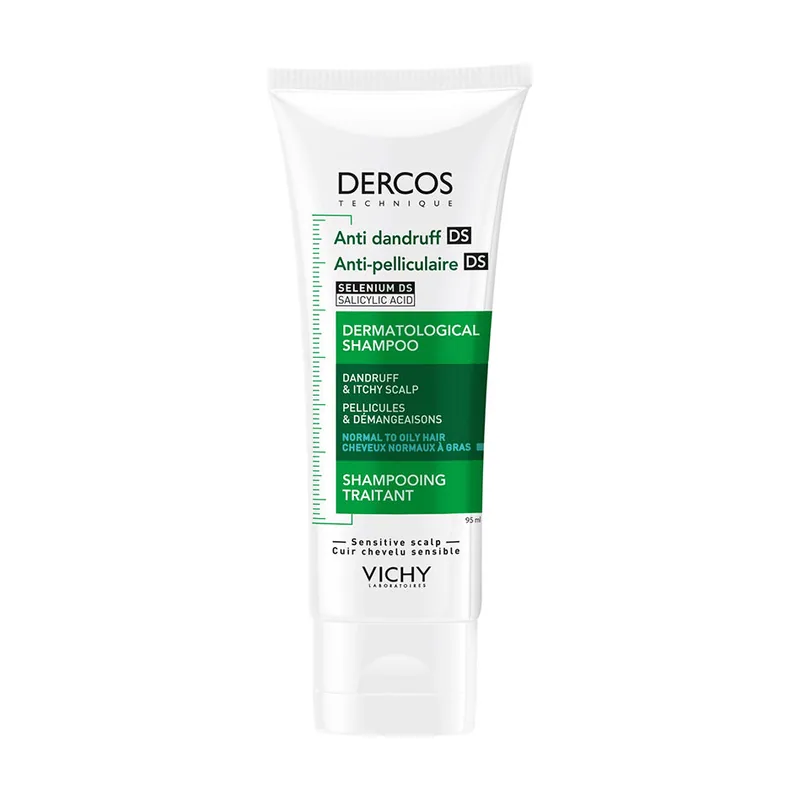 DERCOS champú anticaspa cabellos grasos 95 ml