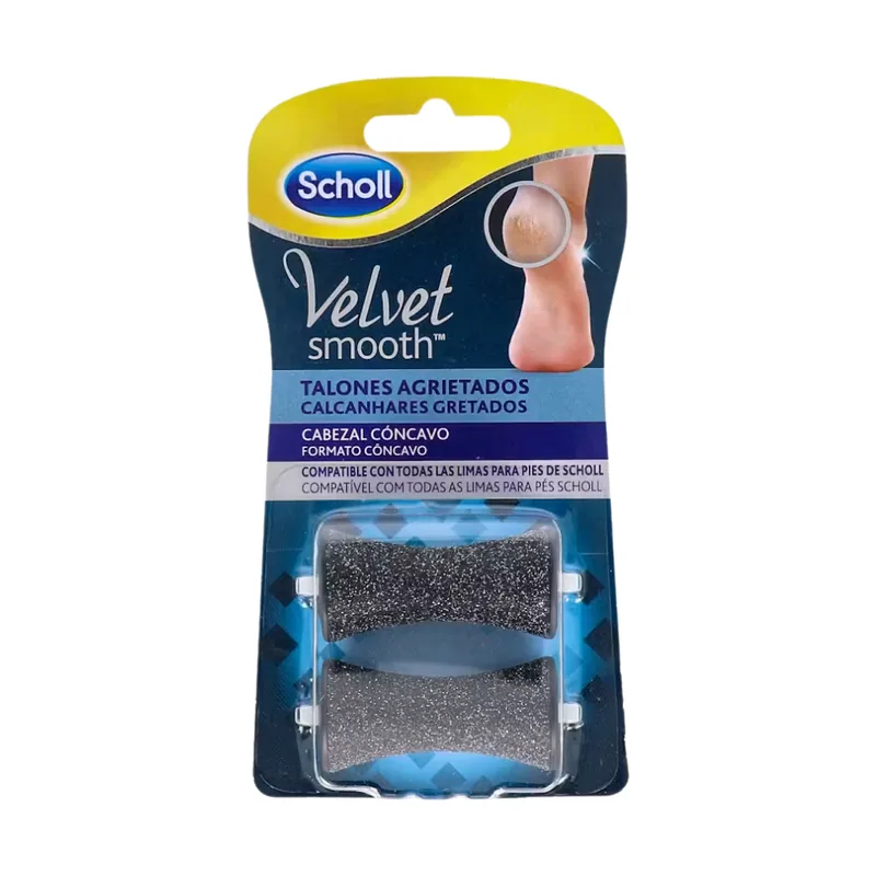 Reckitt Benck HC Scholl Velvet Smooth Limas De Recambio Para Talones Agrietados 2 Unidades