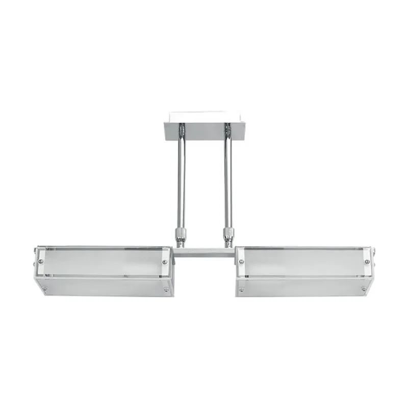 Lumit techo aknoul retangular 2xe14 l.57xan.9,5xal.reg.cm cromo