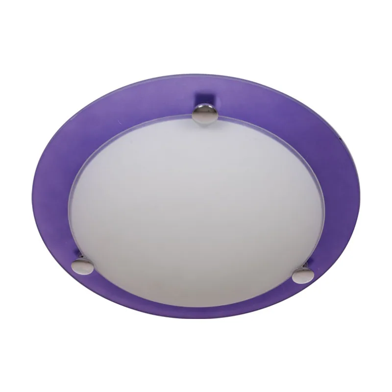 Lumit Plafón tierra redondo 2xe14 al.8xd.30cm berenjena/blanco
