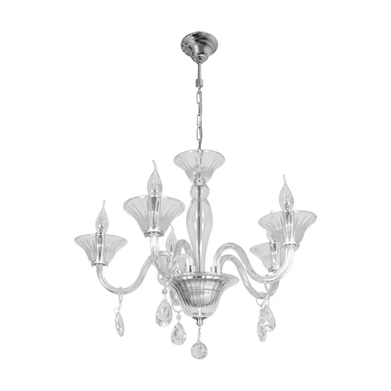 Lumit techo rosalina 5xe14 al.reg.xd.60cm