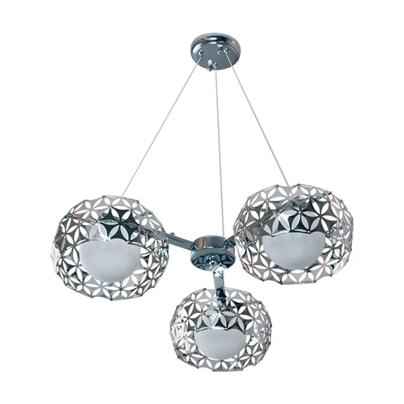 Lumit techo floral 3xg9 al.reg.xd.62cm cromo