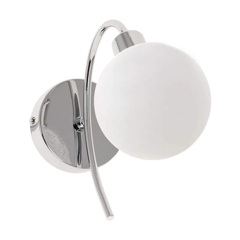 Lumit Aplique vita 1xg9 l.10xan.23xal.20cm en cromo con bola de cristal