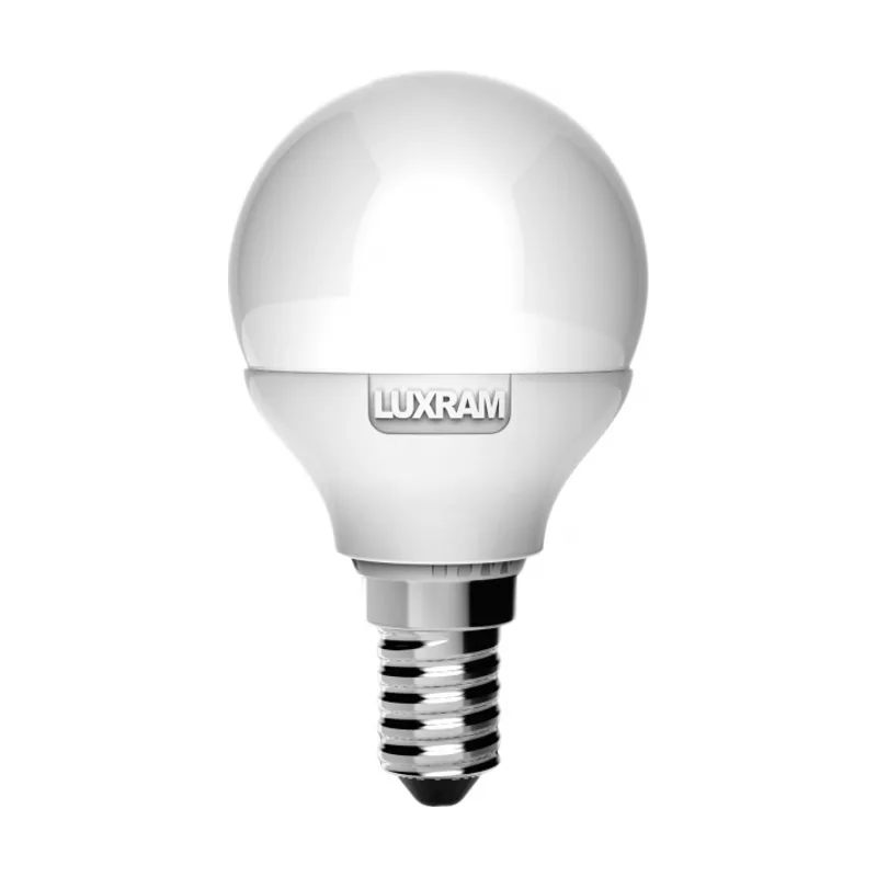 Luxram Bombilla e14 fino esférica hivision