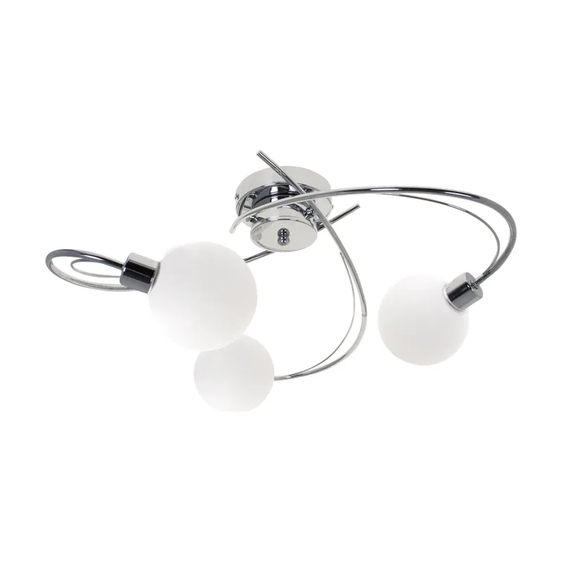 Lumit Plafón vita 5xg9 al.23xd.53cm en cromo con bolas de cristal