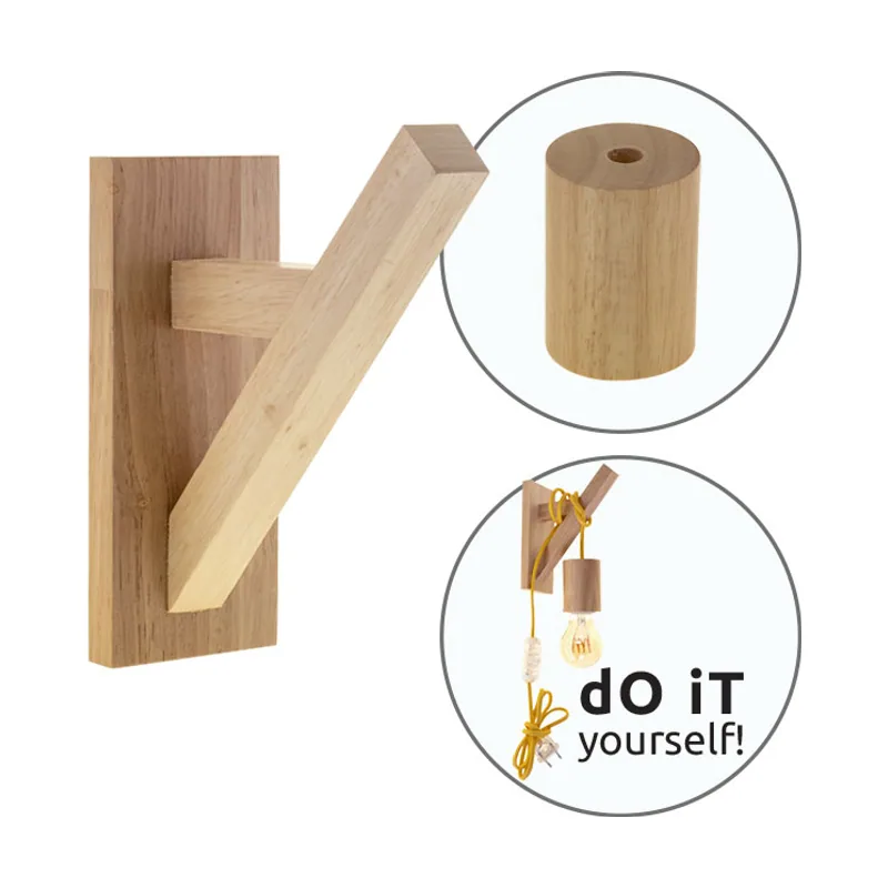 Lumit Base para aplique basic l.6xan.14xal.17cm madera