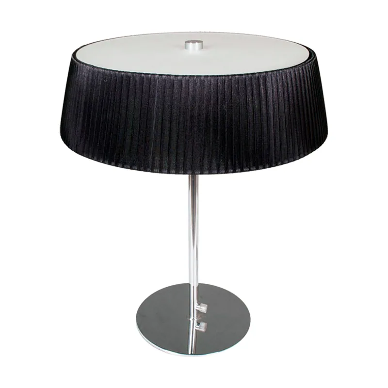 Lumit astrid 3xe27 al.47xd.38cm negro/cromo
