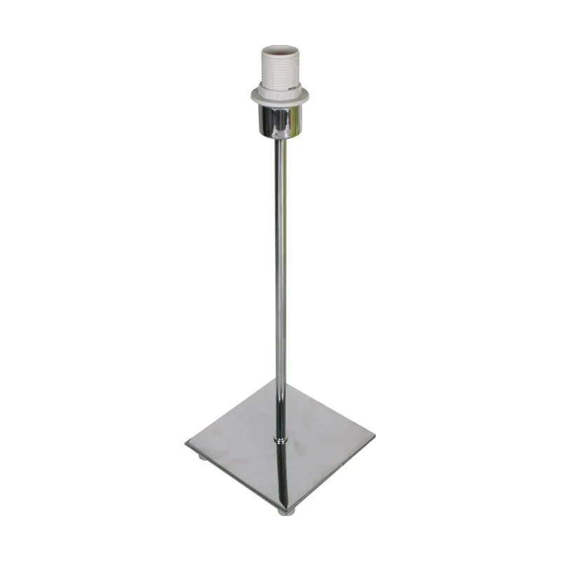 Lumit Base para sobremesa pic cuadrado 1xe14 l.13xan.13xal.40cm cromo