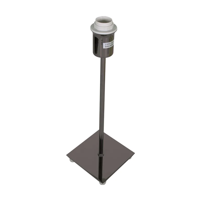 Lumit Base para sobremesa pic cuadrado 1xe14 l.11xan.11xal.32cm niquel