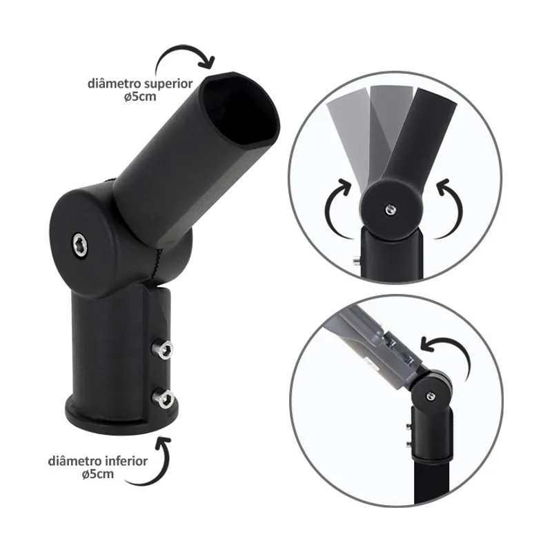 Lumit Adaptador para aplique de rua 50/50 al.24,5cm