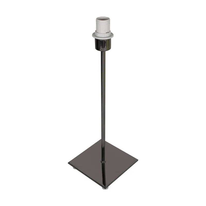 Lumit Base para sobremesa pic cuadrado 1xe14 l.13xan.13xal.40cm niquel