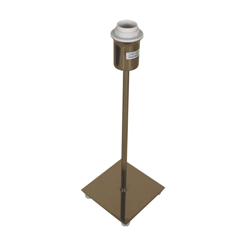 Lumit Base para sobremesa pic cuadrado 1xe14 l.11xan.11xal.32cm cuero