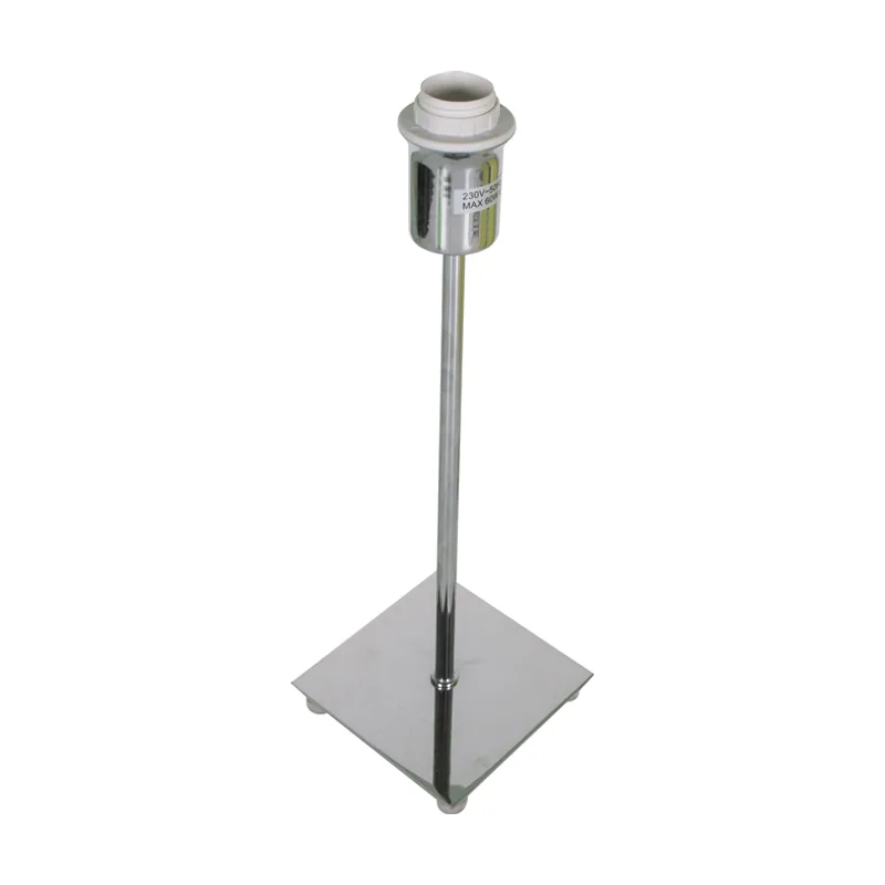 Lumit Base para sobremesa pic cuadrado 1xe14 l.11xan.11xal.32cm cromo