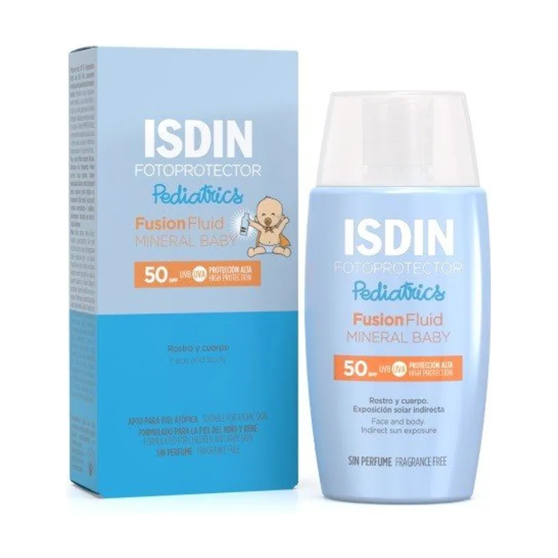 ISDIN Fotoprotector Fusion Fluid Mineral Baby Pediatrics Spf50 50 Ml