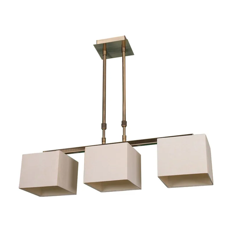 Lumit techo rosi 3xe14 l.68xan.16xal.reg.cm beije/cuero