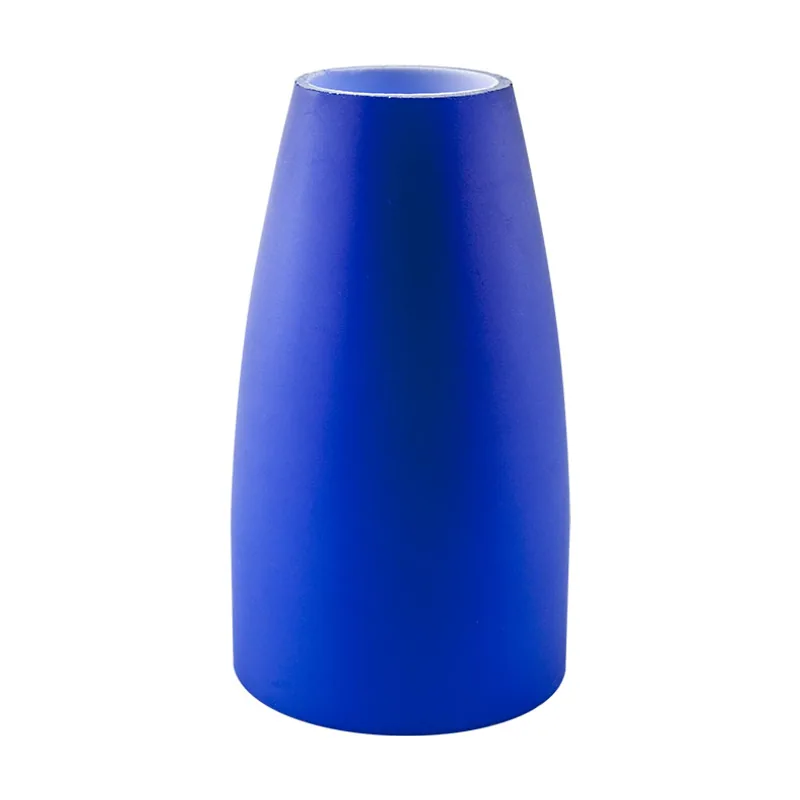 Interlusa Tulipa en cristal azul para portalámparas e14 14,5d.8cm