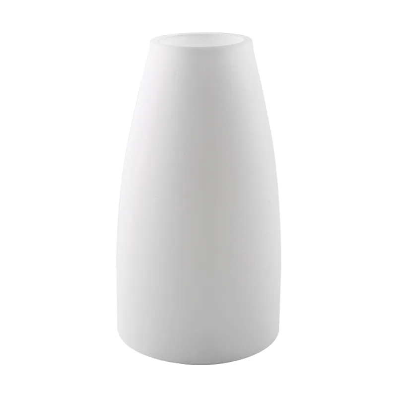 Interlusa Tulipa en cristal blanco para portalámparas e14 14,5xd.8cm
