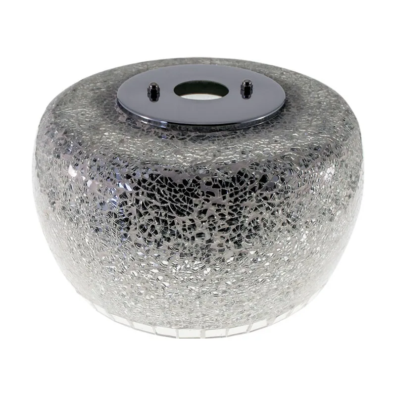 Interlusa Global cristal abierto en cromo d.25cmxalt.14cm