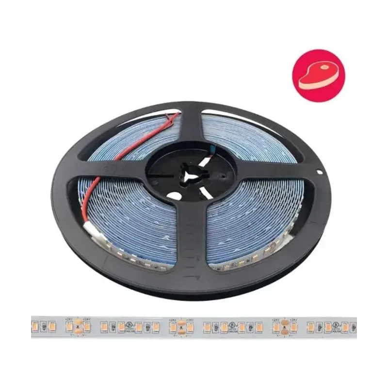 LED Tira Carnicerias 24v 18w/m 120led/m Ip20 5mt Carne-24v18wip20