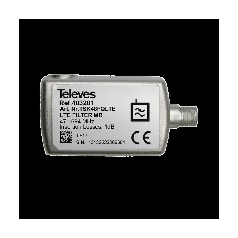 Televes Filtro Lte Mr 'f' 47...694mhz c48 Dc 403201