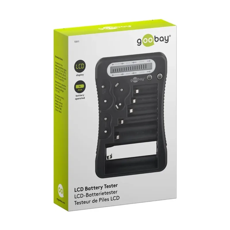 1 Comprobador Lcd De Baterías Y Pilas Cr2