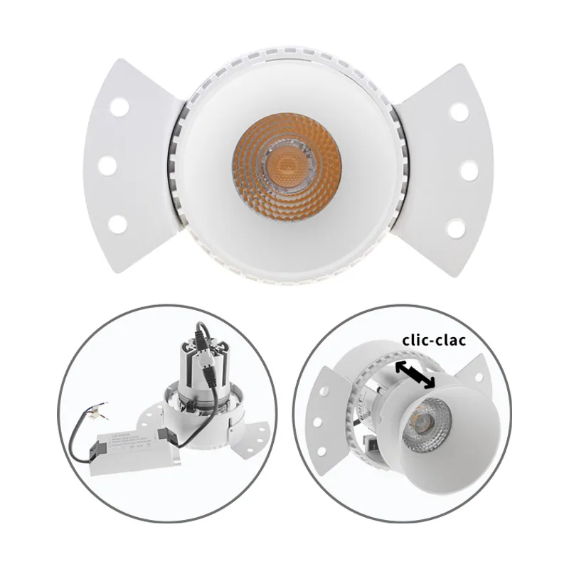 Lumit Downlight empotrable heka redondo para yeso laminado 1x10w