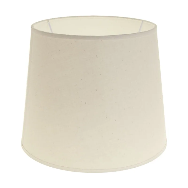 Lumit Pantalla cipriota redondo cónico tela pvc8886 con encaje e27 al.20xd.25cm