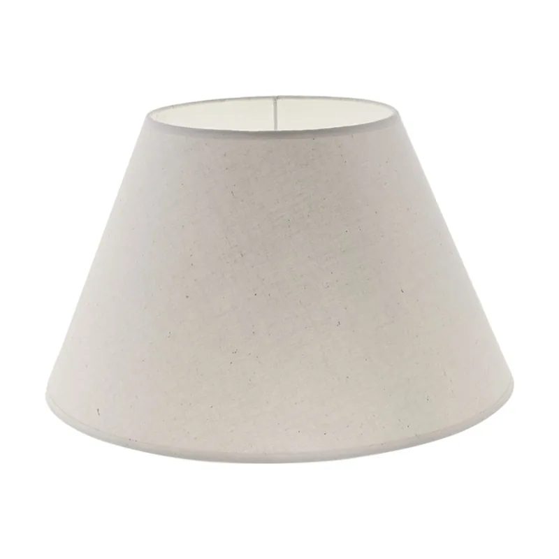 Lumit Pantalla cipriota redondo cónico tela pvc8886 con encaje e27 al.21xd.35cm