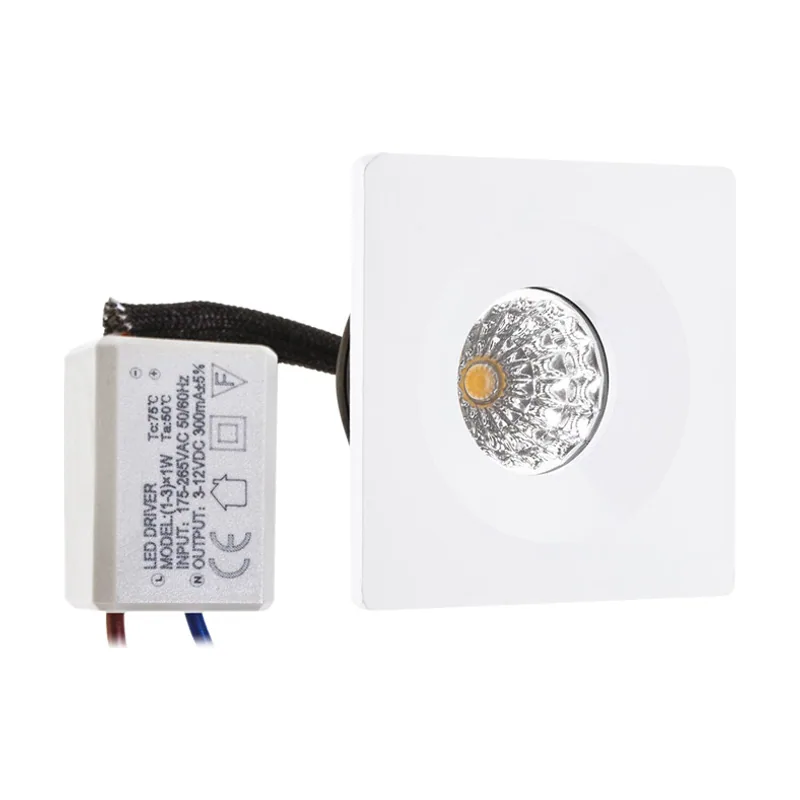 Lumit Downlight empotrable centimo cuadrado fijo 1x1w