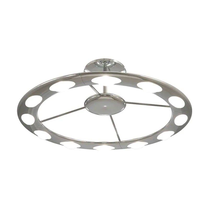 Lumit Plafón nazarina 12xg9 al.30xd.81cm cromo