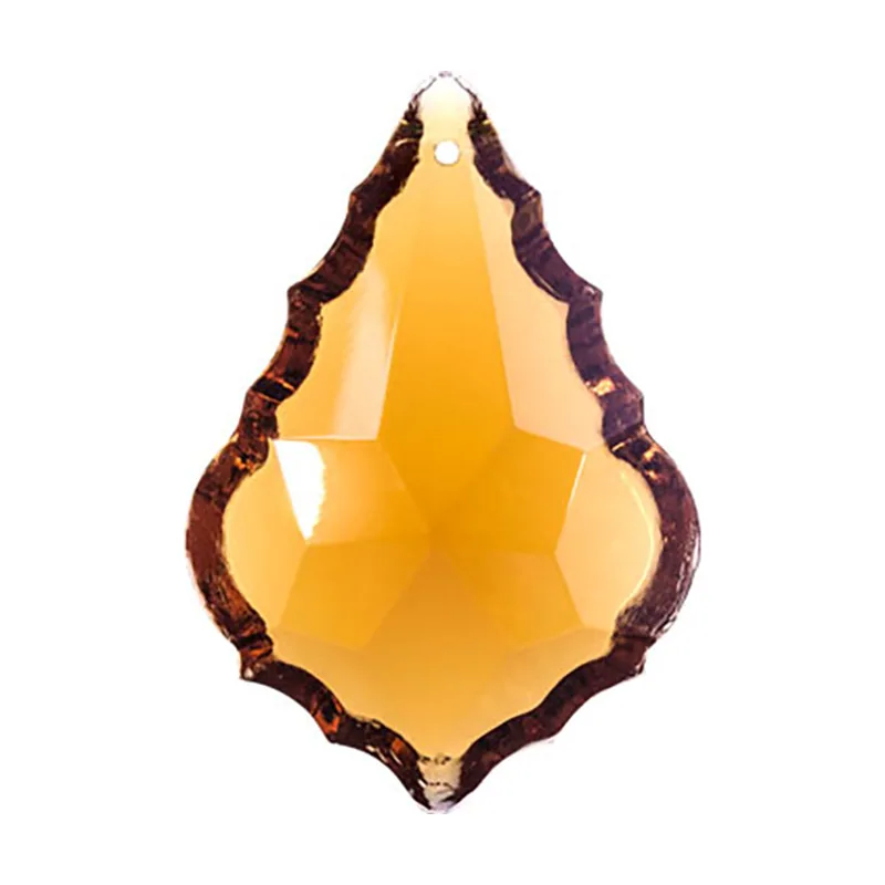 Interlusa Plaqueta en cristal 6,3x4,3cm 1 taladro ambar