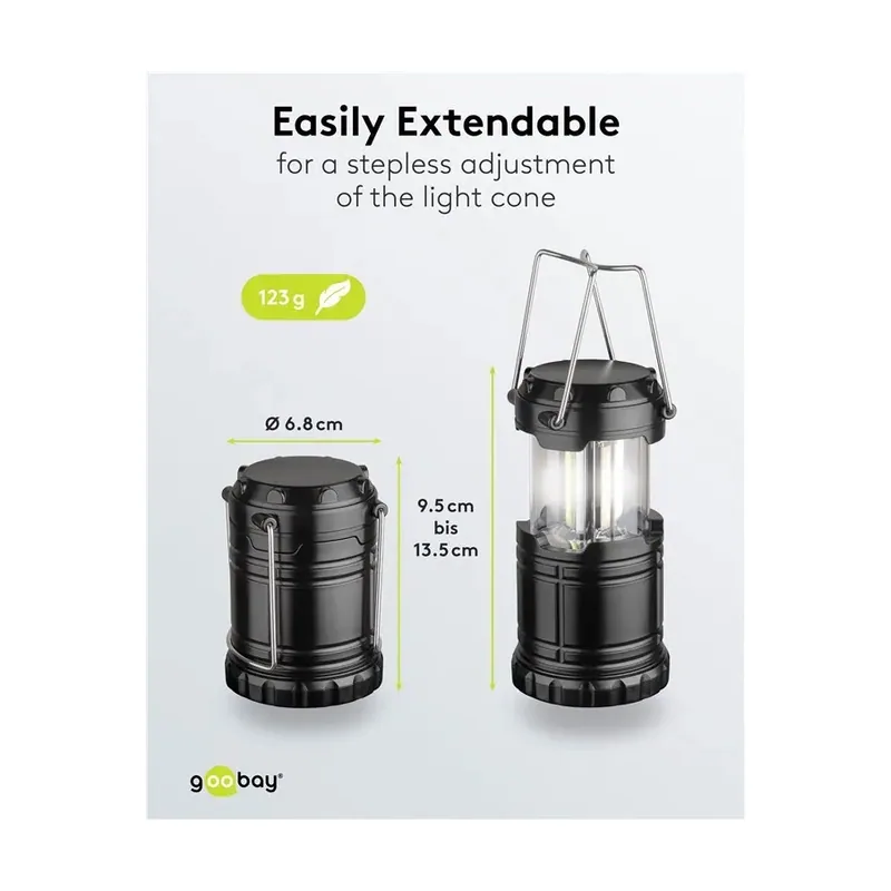 GooBay Linterna Led Cob Camping 3w 250lm